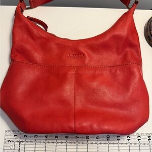 American Leather Company Red Hobo Bag
